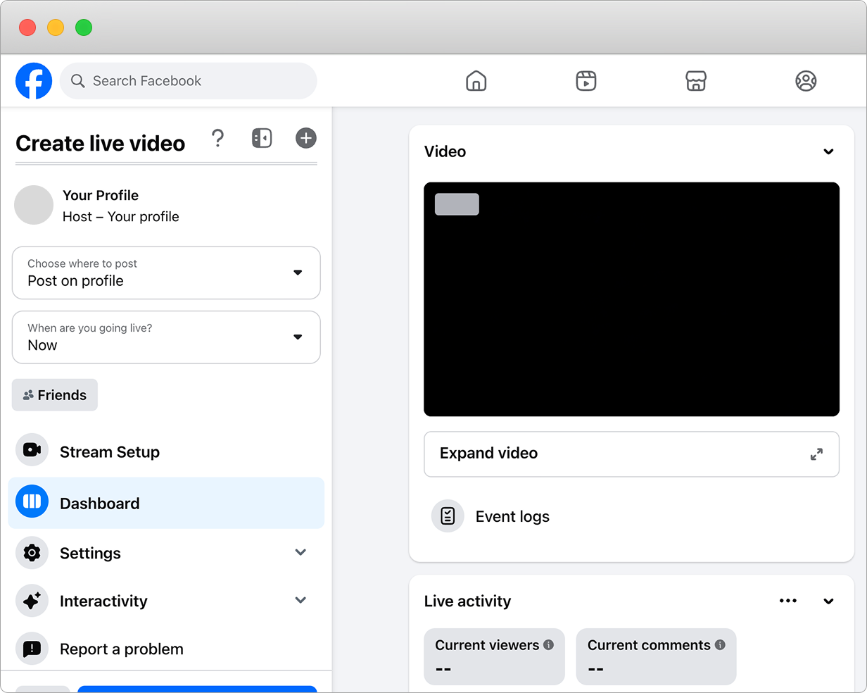 Facebook Live Video