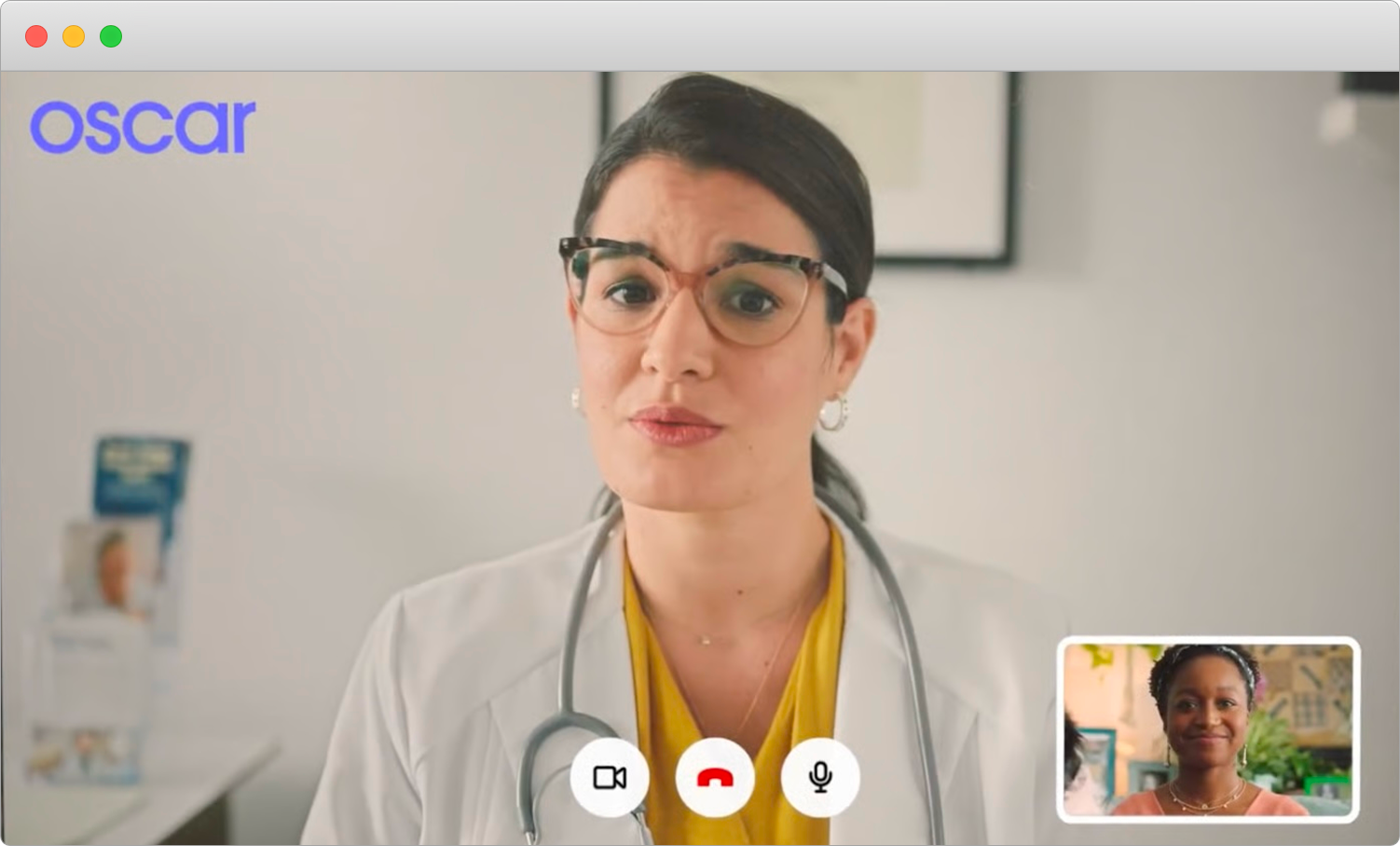 Oscar Health video chat platform